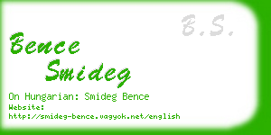 bence smideg business card